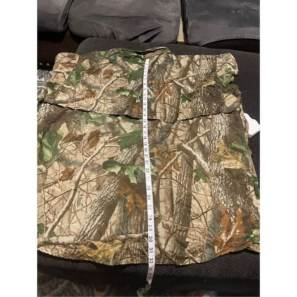 Winchester Mens RealTree Hardwoods Camo Button-Down Shirt Size XL